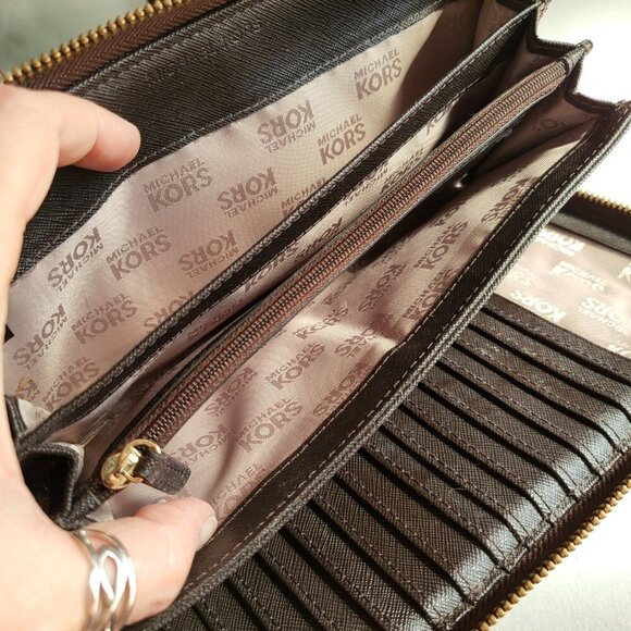 MICHAEL KORS JET SET WALLET CLUTCH CLASSIC STYLE - Picture 7 of 9